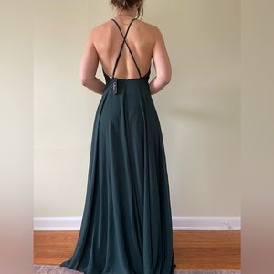 Hunter Green Formal Dress